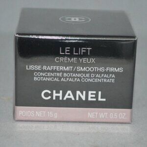 Chanel Le Lift Creme Yeux Botanical Alfalfa Concentrate New 0.5oz